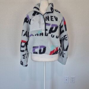 Free People Movement Printed Hit The Slopes Fleece Pullover Jacket Size XS